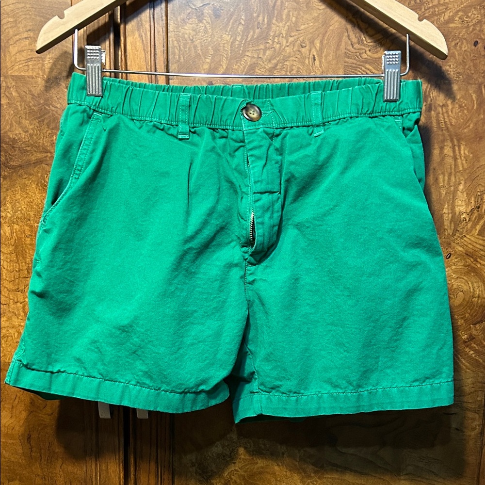 Chubbies Green Flat Front Men's Shorts
